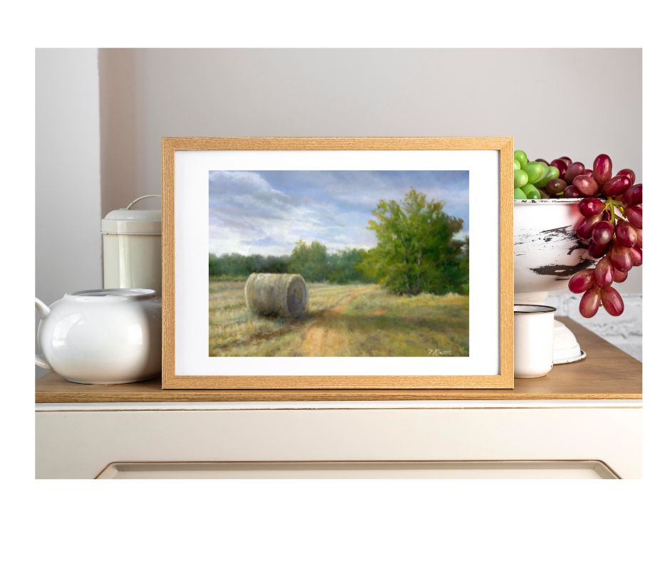 Hayfield Light, Fine Art Giclee Print