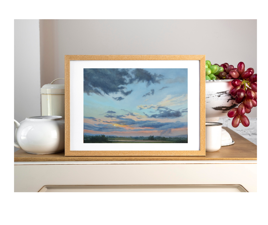 Peace at Day's End Sunset, Fine Art Giclee Print