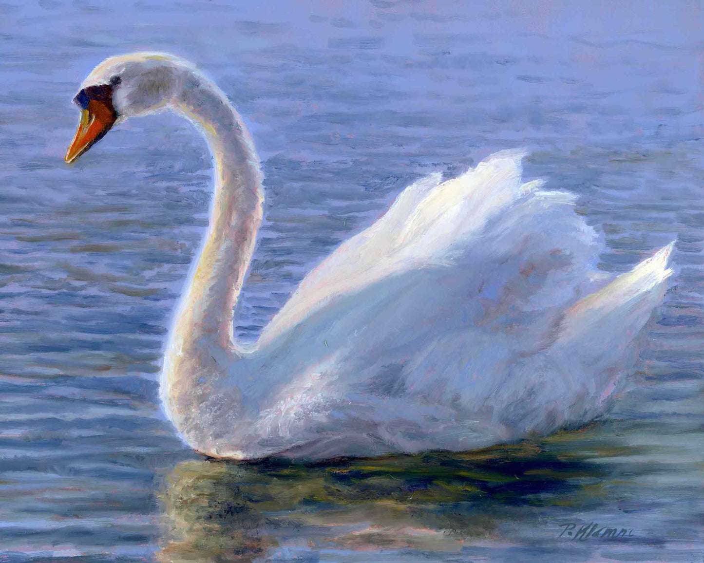 Radiant Swan, Fine Art Giclee Print