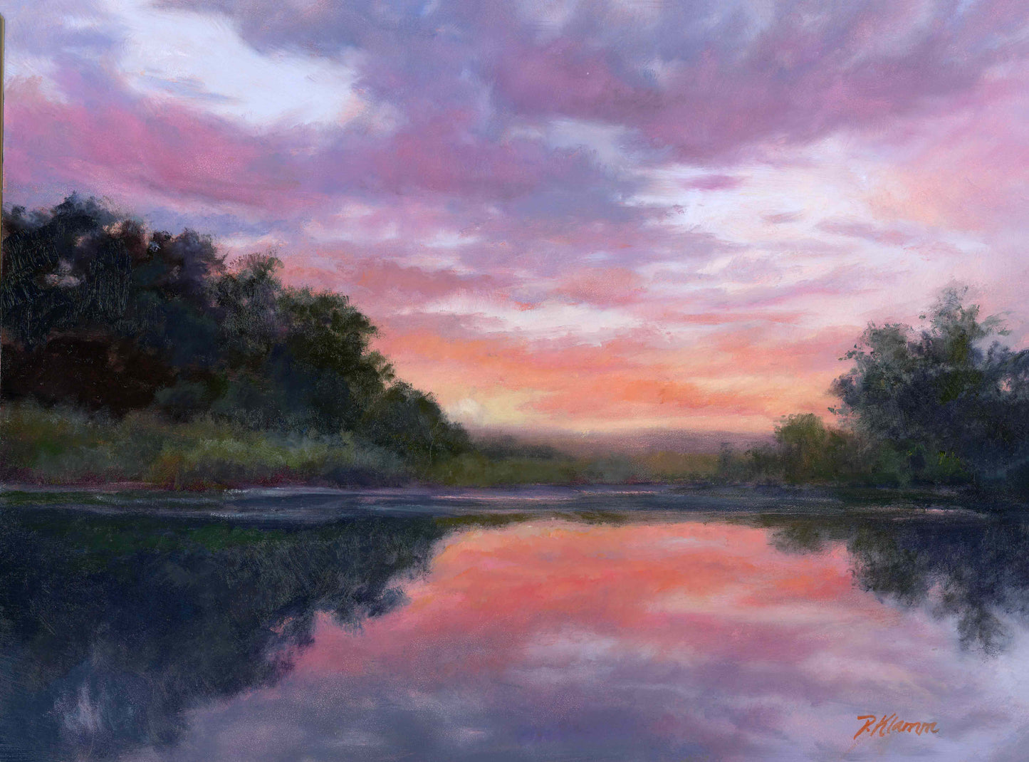 Violet Skies Sunset, Fine Art Giclee Print