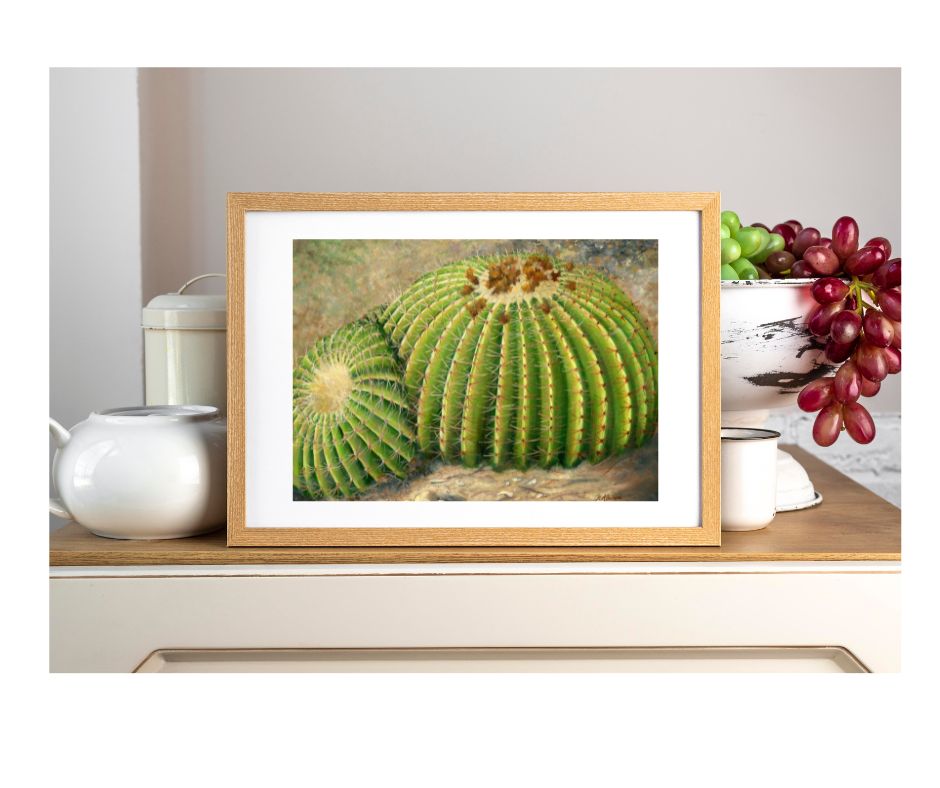 Cactus Pair Fine Art Giclee Print