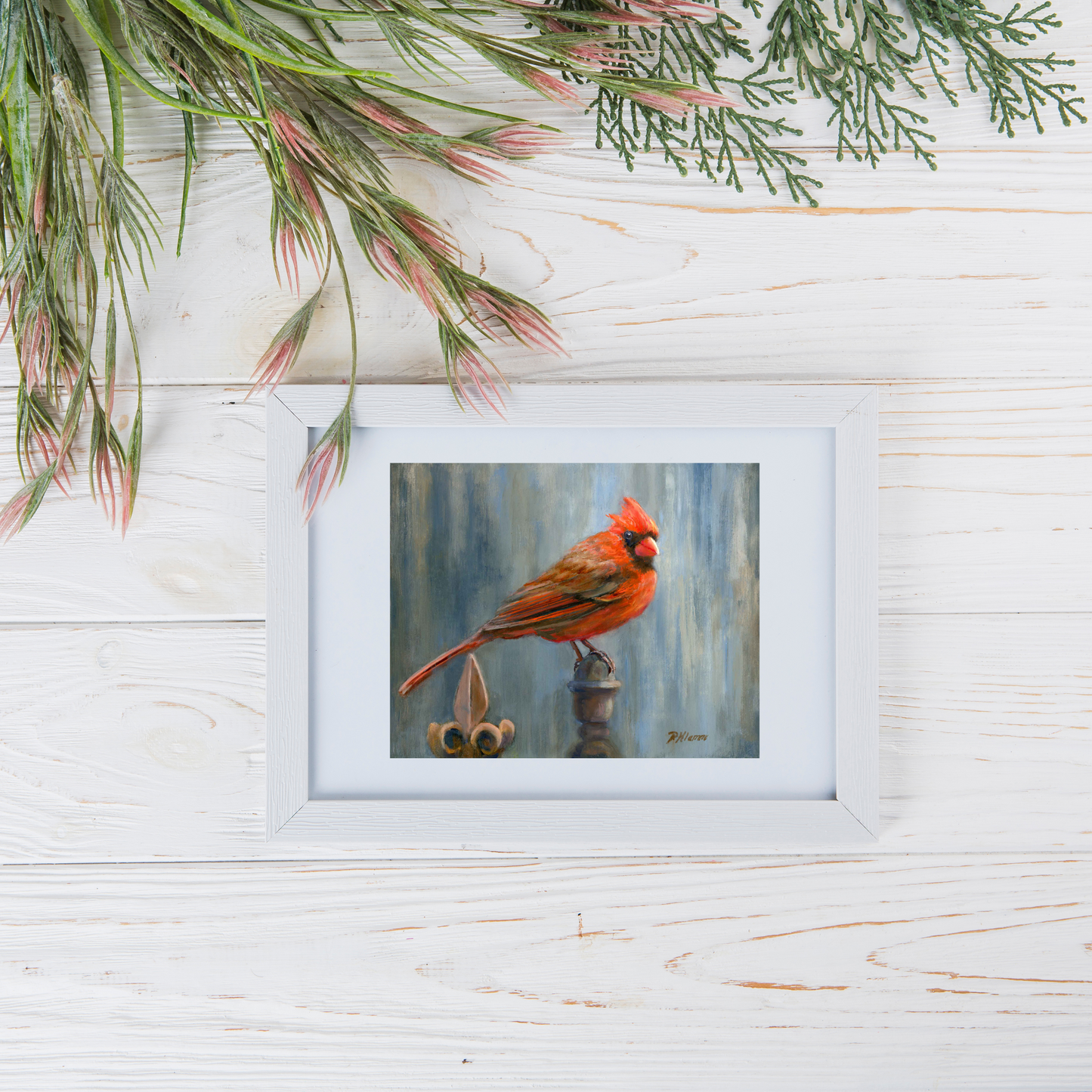 Cardinal at the Gate, Fine Art Giclee Print