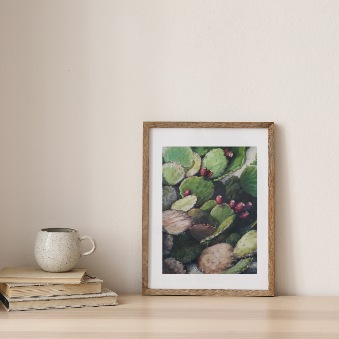 Desert Still Life, Cactus Fine Art Giclee Print