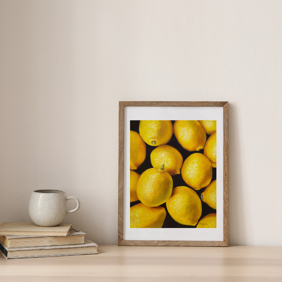 Fresh Lemons Fine Art Giclee Print