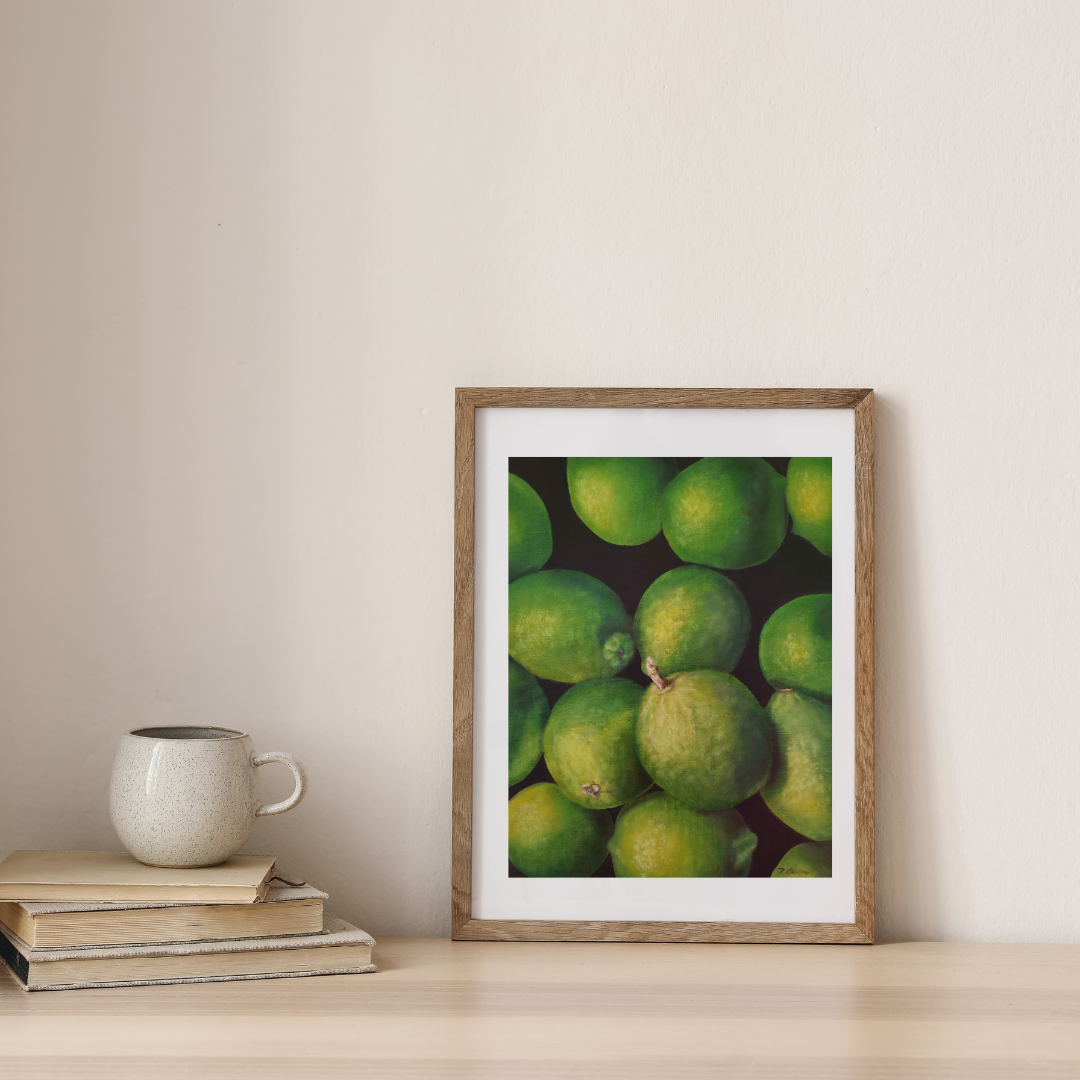 Fresh Limes Fine Art Giclee Print
