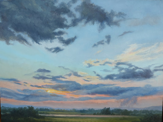 Peace at Day's End Sunset, Fine Art Giclee Print