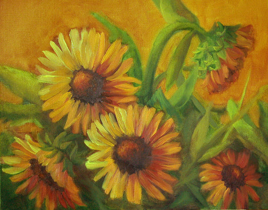 Radiance, Original Floral Oil Painting 16 x 20